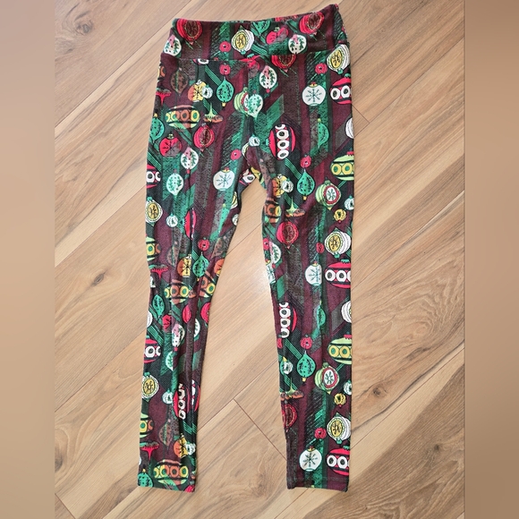 🎄 LuLaRoe Christmas Ornament Leggings – One Size | Gently Used | 3 For $10! - Picture 1 of 3